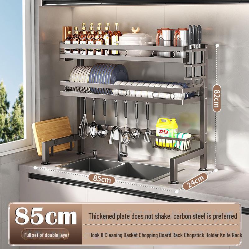 Многофункциональная кухонная мойка для хранения посуды и слива