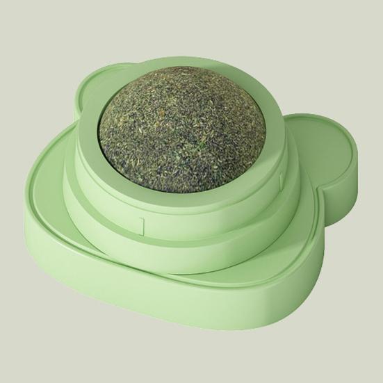 Игрушка-шарик с кошачьей мятой для кошек, вращающийся на 360 градусов шарик с кошачьей мятой, безопасная жевательная игрушка для котят для кошек, лизание, здоровье зубов, способствует активной игре