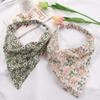 Headbands Sweet Elastic Floral Flower Hair Accessories Turban Hair Scarf Triangle Bandana Headwrap