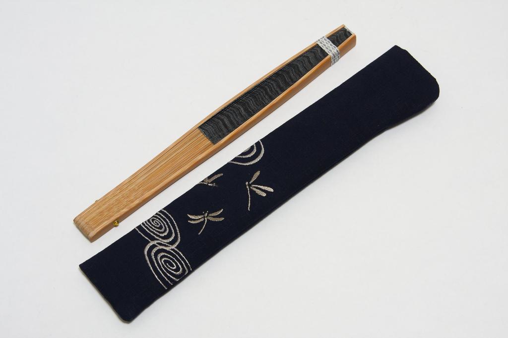 Kyoto Kyoto веерная сумка деревянная Kasumi черная [Hasegawa] веер, Kasumi, мастер, ручная работа, в комплекте, коробка,