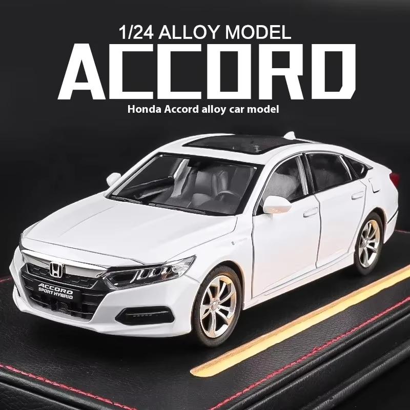 Новый 1:24 Honda Accord литая игрушечная модель автомобиля со звуком и светом детская игрушка коллекционная вещь подарок на день рождения