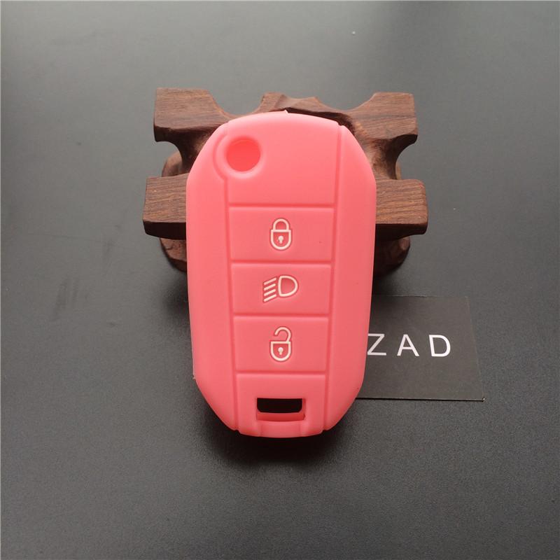 ZAD силиконовая резиновая крышка чехол оболочка кожа защита для Citroen C2 C3 C4 Picasso Xsara C5 C6 C8 Складной 3-кнопочный ключ