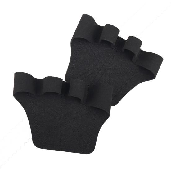 1 пара накладок для захвата для тяжелой атлетики, защита для рук, 4 пальца, перчатки для тренировок в спортзале, двухслойные нескользящие спортивные аксессуары для фитнеса