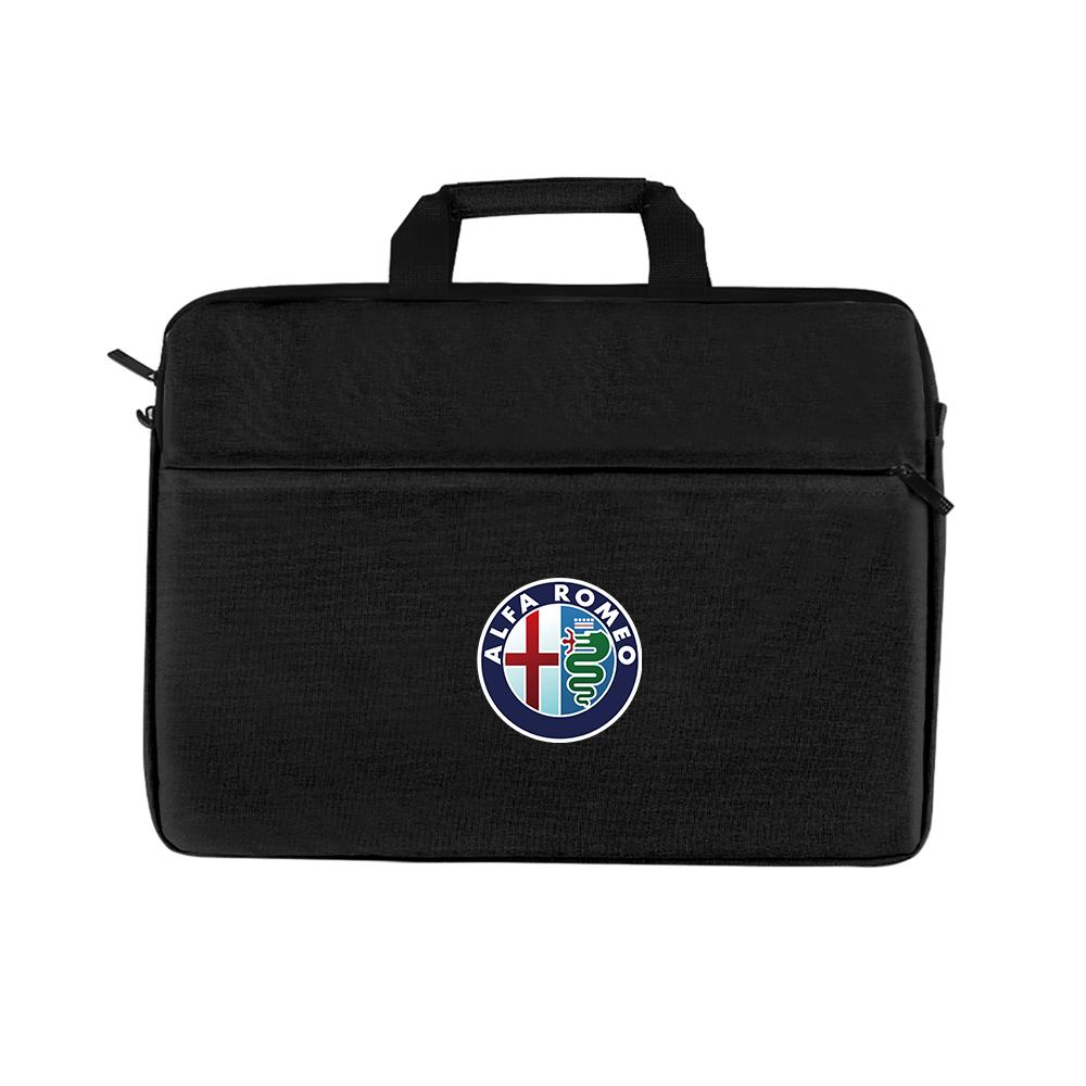 YYCE3 16 Inch Laptop Bag Sleeve Case Shoulder HandBag Notebook Pouch Briefcases For Alfa Romeo Giulia Sportiva MiTo Giulietta 156 159