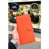 Creen Orange Unisex Genuine Leather Wallet With Coin Compartment And Phone Compartment (men-women)