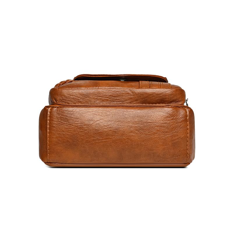 Женская сумка через плечо из искусственной кожи с несколькими отделениями, большая вместимость, сумка для мамы, винтажная сумка через плечо