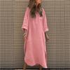 Elegant Solid Color Irregular Dress for Women In Spring Summer Simple Button Pocket Long for Women Casual Dresses