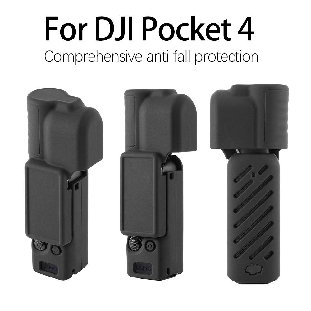 Для DJI Pocket 4 Силиконовый Защитный Чехол Адаптер с Клипсой Быстрого Отсоединения Рамка Крепление Аксессуары для Камеры