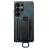 SUTENI H13 Чехол для Samsung Galaxy S25 Ultra с держателем для карт, ремешком на запястье, восковой текстурой, кожа+ТПУ+ПК