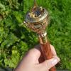 Best Quality Brass Compass Push Button Sundial Handle Walking Stick Canes Victorian Wands Walking Cane STEAMPUNK Gift