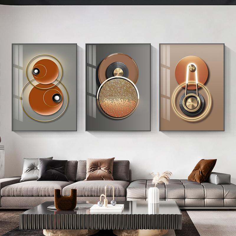 Modern Golden Geometric Canvas Painting Nordic Geometric Wall Art Posters Prints for Living Room Luxury Home Decoration Pictures