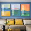 Abstract Colorful Scenery Canvas Painting Nordic Mountain Lake Posters Print Modern Wall Pictures for Bedroom Wall Art