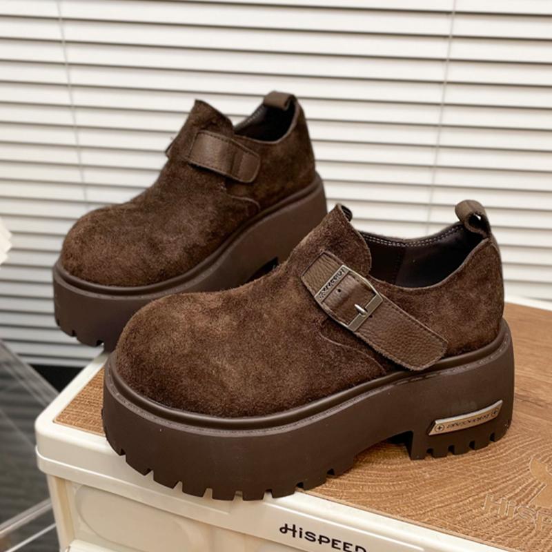 Модные балетки Женская спортивная обувь Платформа Замшевые Повседневные Лоферы Обувь Мода Осень Женские Кроссовки 2025 Дизайнерский бренд Chaussure Femme