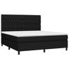 VidaXL Slat Bed Base with Mattress and LEDs, Upholstered Bed, Double Bed, Adult Bed for Indoor Bedroom, 3135135