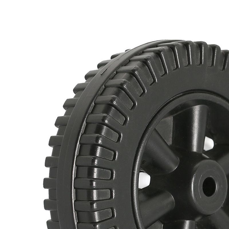 2Pcs Bbq Grill Wheels 6" Oven Accessories 6 Inch Blow Molded Wheel Replacement Barbecue 8-10Mm Hole Backyard Garden Tool Parts