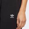 adidas Оригинальные спортивные брюки с манжетами однотонные с принтом логотипа 'Трилистник' Женские брюки Черный HI4908