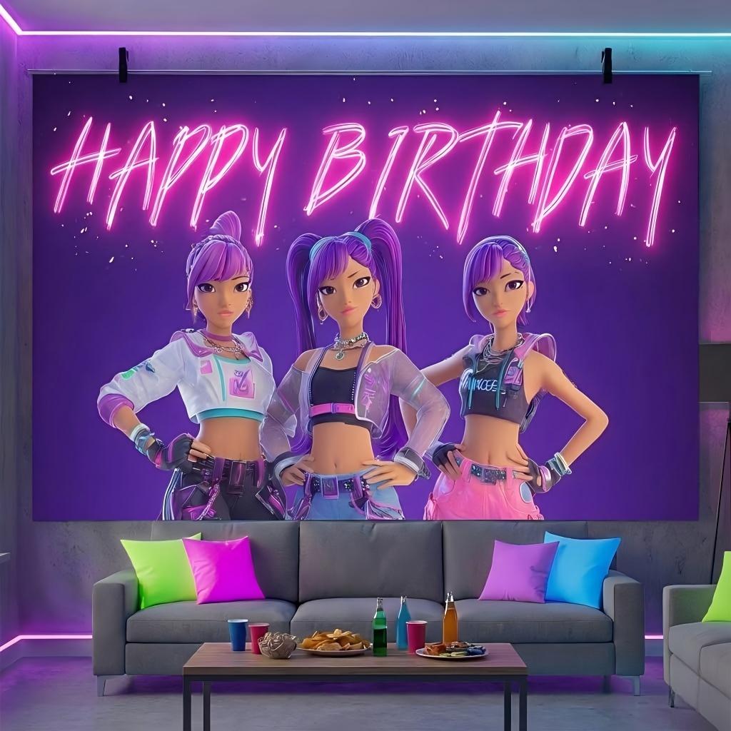 Sweet And Cool Trendy Style Decorative Tapestry For Girls Rooms eSports Themed Party Background Fabric Room Decoration