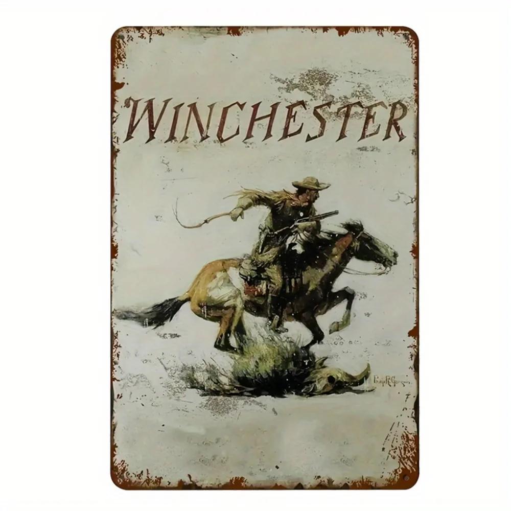 Аутентичная винтажная вестерн-ковбойская вывеска - Ретро-ковбойский кодекс Металлическое искусство для гаража/магазина/мужской берлоги/домашнего декора