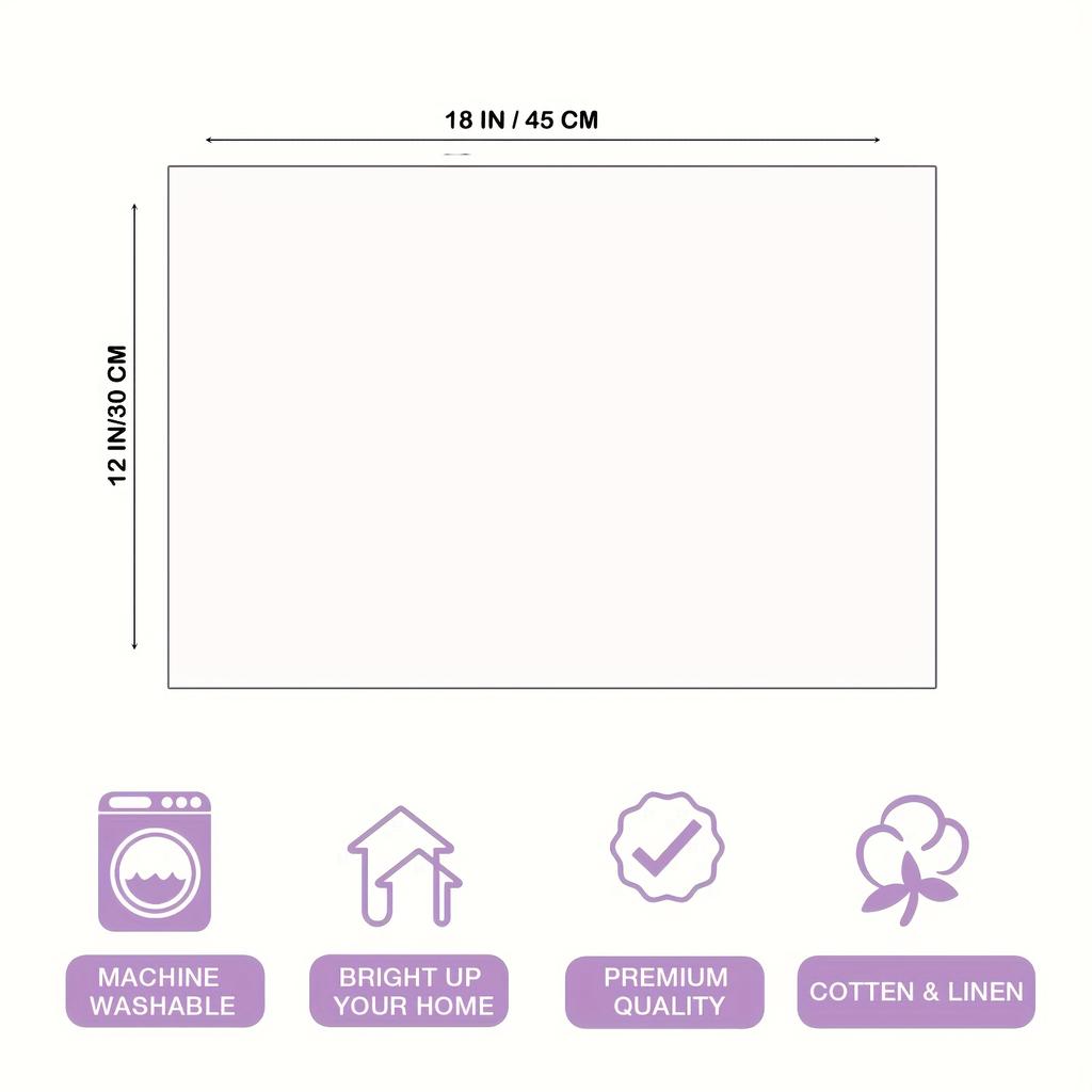 4 шт. салфетки под тарелки на Пасху, Размер 45*30 см/18*12 дюймов, Подходят для семейных встреч, Обедов в помещении, Кухни, Вечеринок, Кемпинга и Праздничного декора стола