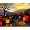 Full Round 5D DIY Diamond Painting Pumpkin Full Round Embroidery Halloween Picture Of Rhinestone Mosaic Handmade Gift 30x40cm/12x16inch
