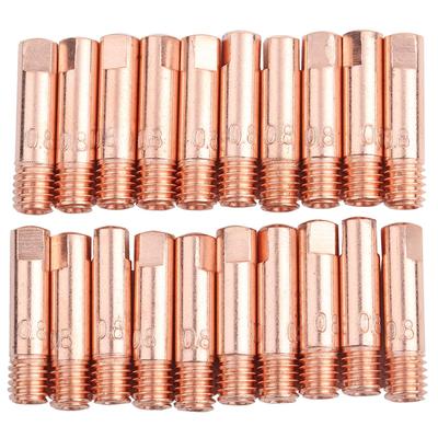 Honiwu Copper Contact 20 шт. Сварка 24KD Контактная сварочная горелка Сварочная горелка Контактная сварочная насадка Контактная сварочная контактная сварочная насадка