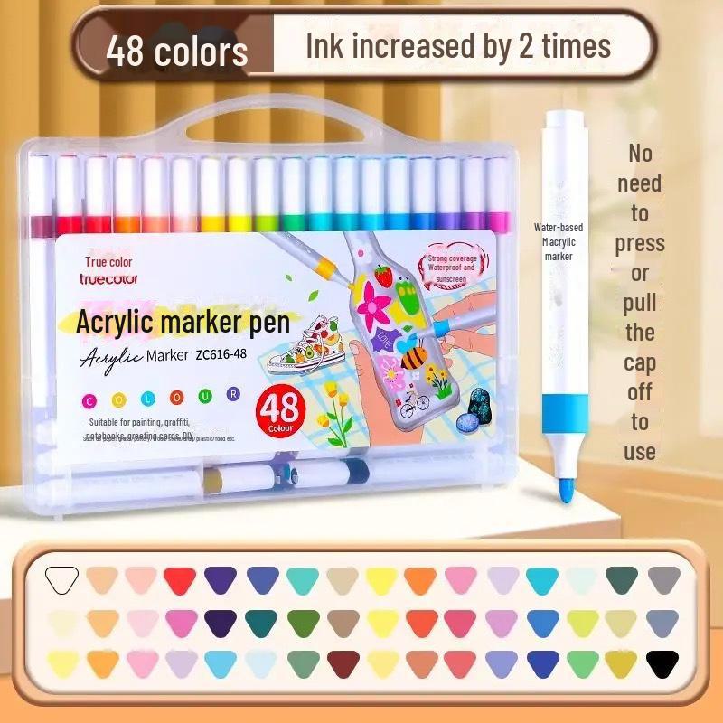 Нетоксичные акварельные маркеры: Ручки True Color Art для детского сада, наборные акриловые кисти