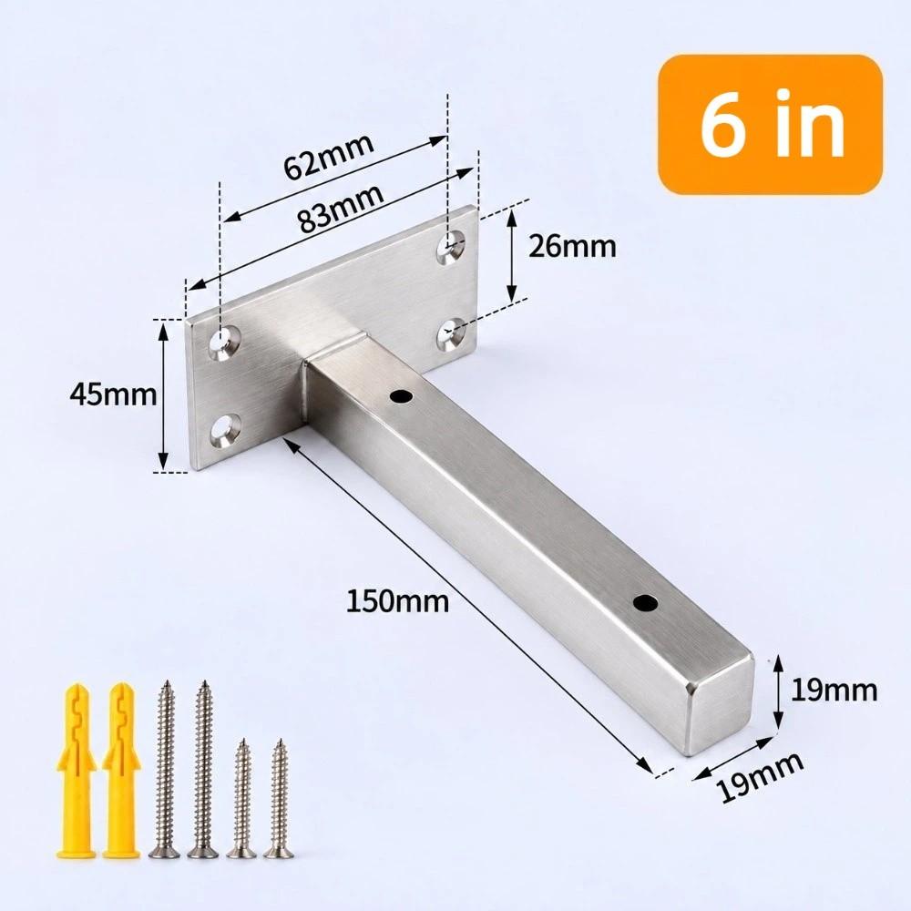 L Shape Floating Shelf Bracket Heavy Duty DIY Shelf Board Hanging Wall Bracket Home Storage