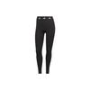 Solid Color High Waist Nine-Point Fitness Pants Women Bottoms Black HF6658