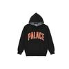 Palace Letter Oversized Logo Pattern Pocket Hoodie Unisex Hoodie Black P20CS069