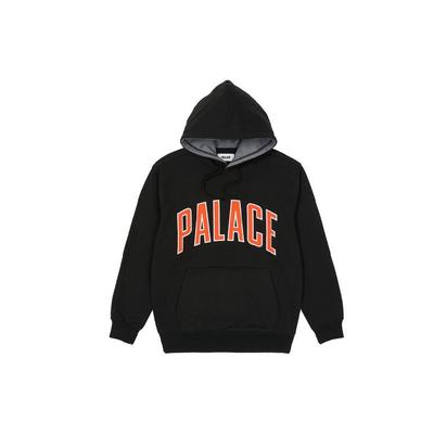 Palace Толстовка с капюшоном и карманом с буквенным принтом и логотипом, унисекс, черная P20CS069