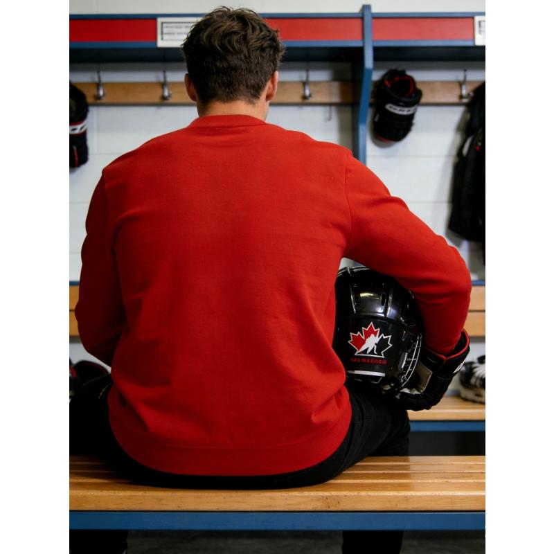 Мужская толстовка с круглым вырезом и хоккейным принтом, полиэстер, влагоотводящая, дышащая, для спортзала и отдыха