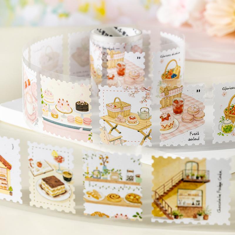 6pcs/1lot Decorative Adhesive tapes Spring Sonata paper masking tapes Junk Journal Scrapbooking stikcers Paper Japanese