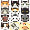 Cartoon Cat Shaped Silicone Dining Table Placemat Coaster Kitchen Accessories Mat Cup Mug Heat-resistant Animal Coffee Drink Pad