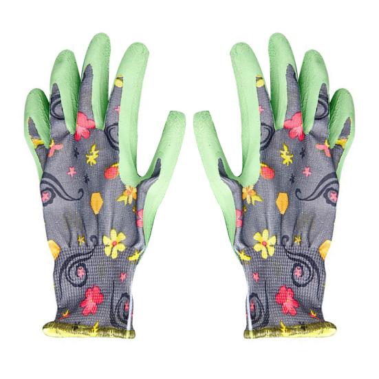 Водонепроницаемые садовые перчатки с цветочным принтом, защитные перчатки от проколов, нескользящие садовые рабочие перчатки, подарок