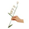 Artificial Flowers Diy Wool Crochet Handmade Lily Of The Valley Bouquet