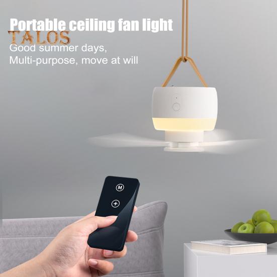 Портативный потолочный вентилятор Mini 5V USB подвесные вентиляторы для палаток со светодиодной подсветкой и пультом дистанционного управления уличный дорожный навес вентилятор для спальни общежития автофургона кемпинга