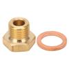 Pressure Temperature Gauge Sender Adapter 18in NPT To M14x1.5 Male Universal for Car