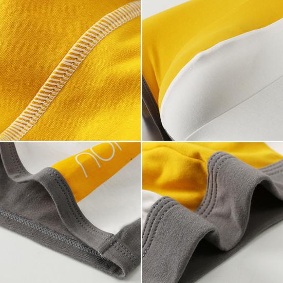 Men Panties U Convex Color Block Stretch Elastic Waist Mid Rise Sexy Underwear