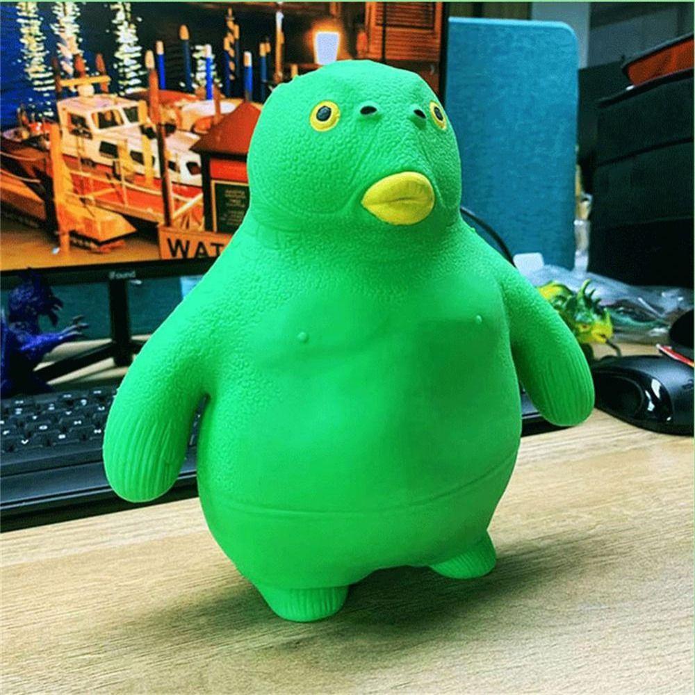 Fish Big Giant Animals Toys Spongy Squeeze Green Fish Fidget Green Fish Green Head Fish Squeeze Toy