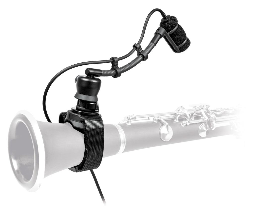 ATM350W Condenser Microphone for Recording and Clarinet Audio-Technica Instruments, Woodwinds, Flute,