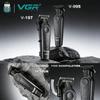 Оригинальная профессиональная машинка для стрижки волос VGR для дома, перезаряжаемый триммер для волос, металлический корпус, машинка для стрижки волос, клипсы с DLC-лезвием для мужчин, V-197 V-995, набор