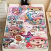 1PC Tony Tony Chopper Patterned Flannel Blanket Suitable For All Seasons For Home Decor Warmth And Comfort Gifts Holiday Present