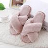 Slippers Winter Shoes Flat Sweet Slippers Woman Indoor Shoes Fur Warm Soft Slip On Female Slipper