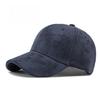 Unisex Faux Suede Baseball Cap, Minimalist Solid Color Hard Brim Hat, Casual Spring Autumn Duckbill Cap for Men and Women
