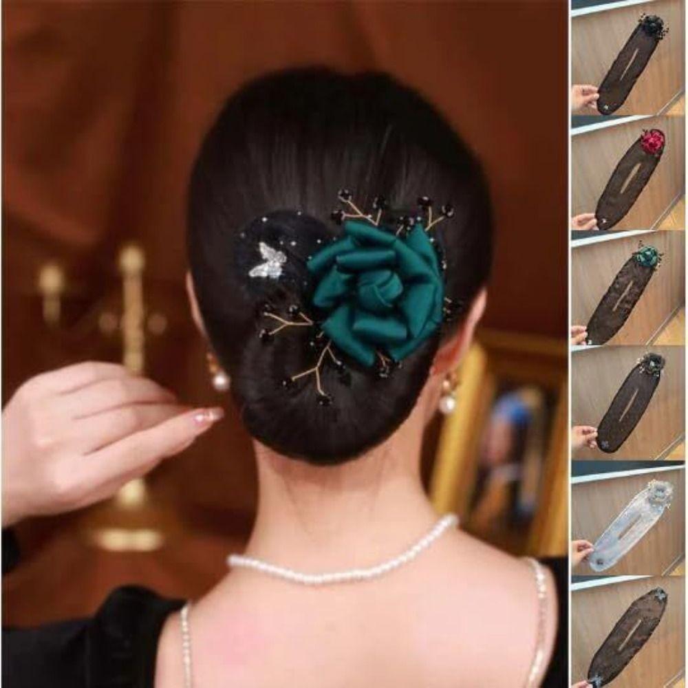 Lazy Roller Hair Curler Hair Curling Artifact Magic Twisted Hairstyle Band Flowers Bun Maker Hair