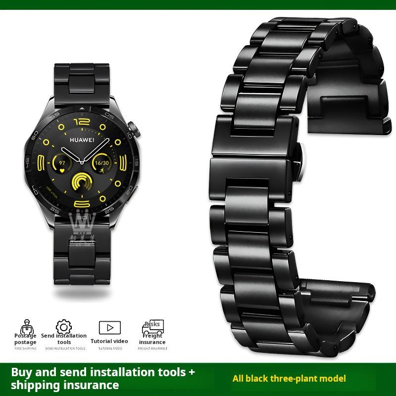 Быстросъемный керамический металлический ремешок для Huawei Watch GT5 Pro 46 мм GT 5 4 3 2 Samsung Galaxy 6 5 Pro 3 20 мм 22 мм из нержавеющей стали