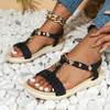 Large Size Clip Toe Fashion Versatile Roman Flat Bottom Sandalias Women Summer Retro Comfortable Non-slip Beach Shoes for Women