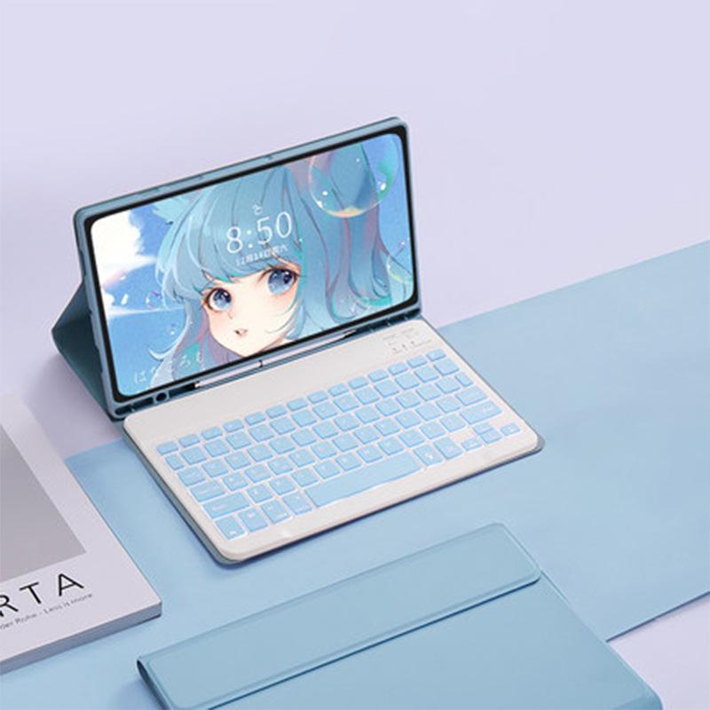 IPad Pro 11" (2018-2022 гг.) Bluetooth-клавиатура с подсветкой и защитный кожаный чехол с мышью