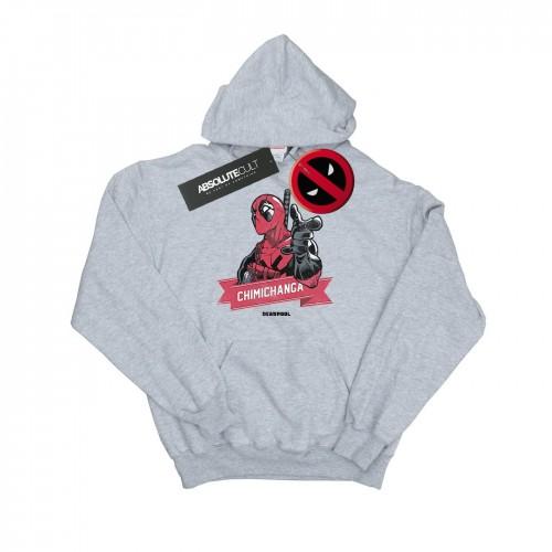 Marvel Womens/Ladies Deadpool Chimichanga Finger Hoodie
