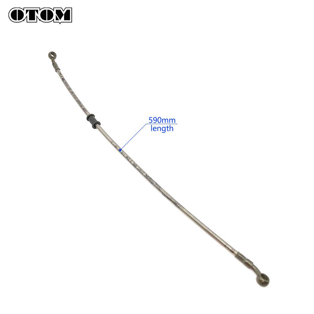 OTOM Braided Brake Hose Motorcycle Dirt Bike Front Rear Brake Line Cable Oil Pipes For HONDA CRF YAMAHA YZF 250 450